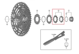 Kasettiratas Shimano CS-M9100