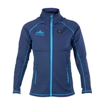 Fleecejacka Heat Experience Dam Heated Grid Fleece Blå