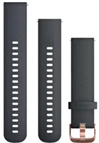 Armband Garmin Quick Release 20 mm silikon bl&aring;/guld