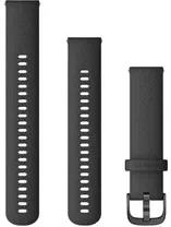 Ranneke Garmin Quick Release 20mm silikoni Musta/Harmaa