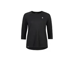 Cykeltröja Mons Royale Tarn Merino Shift Raglan 3/4 Dam Svart