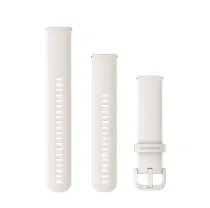 Armband Garmin Med Sn&auml;ppsp&auml;nne 20mm elfenbensvit