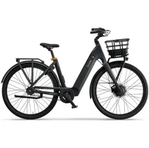 Elcykel Ecoride Ambassador 4 Framhjulsmotor Remdrift Fotbroms Black