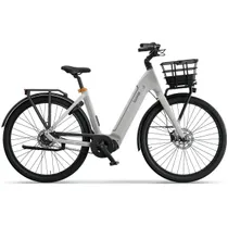 Elcykel Ecoride Ambassador 4 Mittmotor Remdrift Skivbroms White