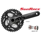 Vevparti Sunrace MS50 3 x 10 växlar 40/30/22T 175 mm inkl vevlager