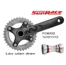 Vevparti Sunrace FCMX02 175 mm 1 x 10/11/12 växlar inkl vevlager utan drev BCD 96 mm