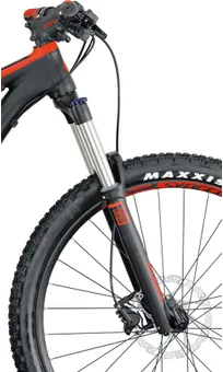 Rock Shox-gaffel och hydrauliska skivbromsar