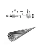Bromsvajer XLC BR-X87 1.5 x 2350 mm
