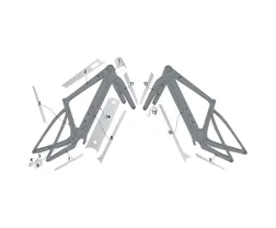 Ramskydd Syncros Frame Protection kit SOLACE e-Ride clear matt