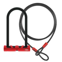 Bygellås ABUS 420 Ultimate 230 mm + Cobra låsvajer 120 cm SSF-Godkänt svart