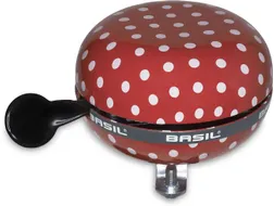 Ringklocka Basil Polkadot Big Bell röd/vitprickig