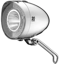 Framlampa XLC CL-F20 Retro 20 Lux StVZO Chrome Silver