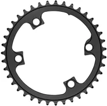 Drev absoluteBlack &Oslash;110 mm BCD (Shimano Asymmetric) 2x10/11-Speed Shimano 4 bolt crank Alu 39T svart