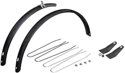 Lokasuojasarja Eurofender Snello Suspension 46 28" musta/hopea