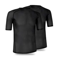 GripGrab Ultralight Mesh Kortärmat Underställ 2-Pack Black