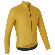 GripGrab PACR långärmad flossad cykeltröja Mustard Yellow