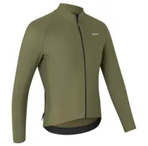 GripGrab PACR långärmad flossad cykeltröja Olive Green