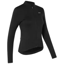 GripGrab EXPLR Merinotech långärmad flossad cykeltröja dam Black 