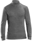 Underställ GripGrab Merino Bamboo 1/2 Zip Long Sleeve grå