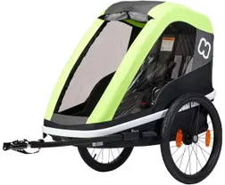 Cykelvagn Hamax Avenida One 1 barn med d&auml;mpning Gr&ouml;n
