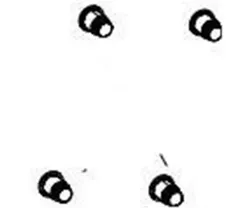 Drevbultar SRAM 4-arm (4 holes) Svart