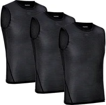 GripGrab Ultralight Mesh Ärmlöst Underställ 3-Pack Black