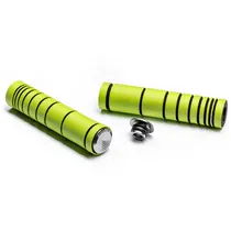 Handtag ABSOLUTEBLACK Dual density MTB silicone grip Gr&ouml;n