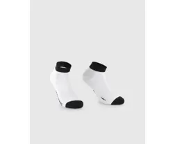 Cykelstrumpor Assos RS Socks Superleger Low Vit