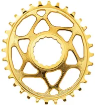 Drev AbsoluteBlack Oval Race Face Cinch 9-12 v&auml;xlar 34T guld