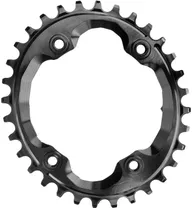Eturatas absoluteBLACK Oval NarrowWide 96 bcd Shimano Xtr M9000 Asymmetrisk 32T musta