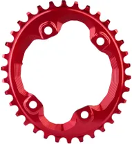 Eturatas absoluteBLACK Oval Kapea-Leve&auml; 96 bcd Shimano Xt M8000/Slx M7000/Mt700 Asymmetrisk 30T Punainen