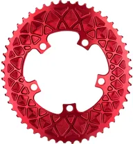 Drev AbsoluteBlack Premium Oval Road 2X 110 bcd SRAM hidden bolt 50T r&ouml;d