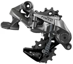 Bakväxel SRAM Force 1 type 3.0 11 växlar long cage svart/grå