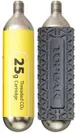 Kolsyrepatron Topeak gängad 25 gram 2-pack + 1 silikonskydd