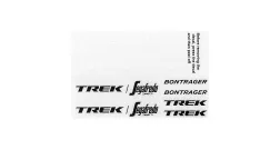 Hjälmdekal Bontrager Trek-Segafredo svart/vit