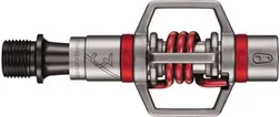 Cykelpedaler Crankbrothers Eggbeater 3 grå/röd inkl. pedalklossar