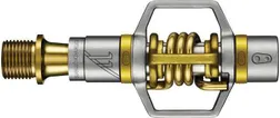 Cykelpedaler Crankbrothers Eggbeater 11 silver/guld inkl. pedalklossar