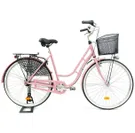 Damcykel MADE Linde 7-växlad 28 matt ljusrosa