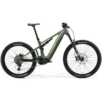 El MTB Merida eOne-Sixty 675 grön/vit