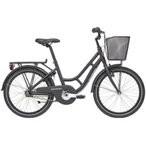 Barncykel Black Winther Granny 3-växlad svart 20"