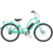 Elcykel Electra Townie Go! 5i EQ Step-Thru Ljusblå