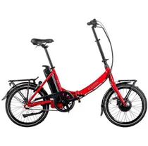 Hopfällbar Elcykel Ecoride Flexer 20 AXS Fold H-3 röd