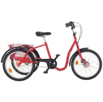 Trehjuling Skeppshult S3 20 Fastnav Innerligt R&ouml;d