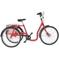 Trehjuling Skeppshult S3 Standard 24 3-v&auml;xlar Innerligt R&ouml;d Metallic