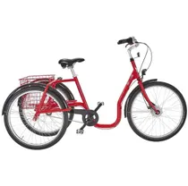 Trehjuling Skeppshult S3 Comfort 24 3-v&auml;xlar Innerligt R&ouml;d Metallic