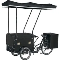 Lådcykel Cargobike Classic Café Svart