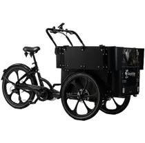 L&aring;dcykel Cargobike DeLight Kindergarten Svart