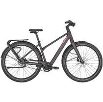 Elcykel Bergamont Dam E-Vitess Expert Lady shiny cassis red