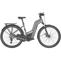 Elcykel Bergamont Dam E-Horizon Sport 6 Amsterdam matt titanium silver