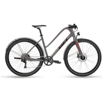 Maantiepyörä BH Hybrid Oxford Jet Lite hopea/musta/red